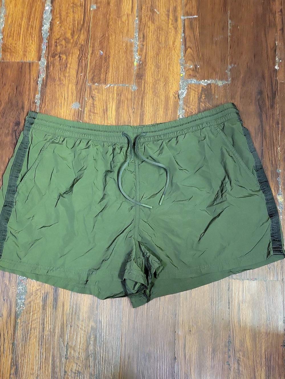 Athlets Woman  Olive Green Drawstring Athletic Shorts Size 12